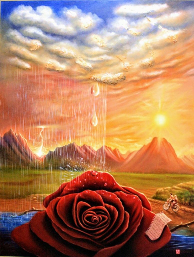 drops-of-life-2013_painting-by-fauzan-musaad_indonesian-artist_taman ismail marzuki_tim cikini jakarta_pelukis indonesia